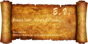 Baszler Viviána névjegykártya